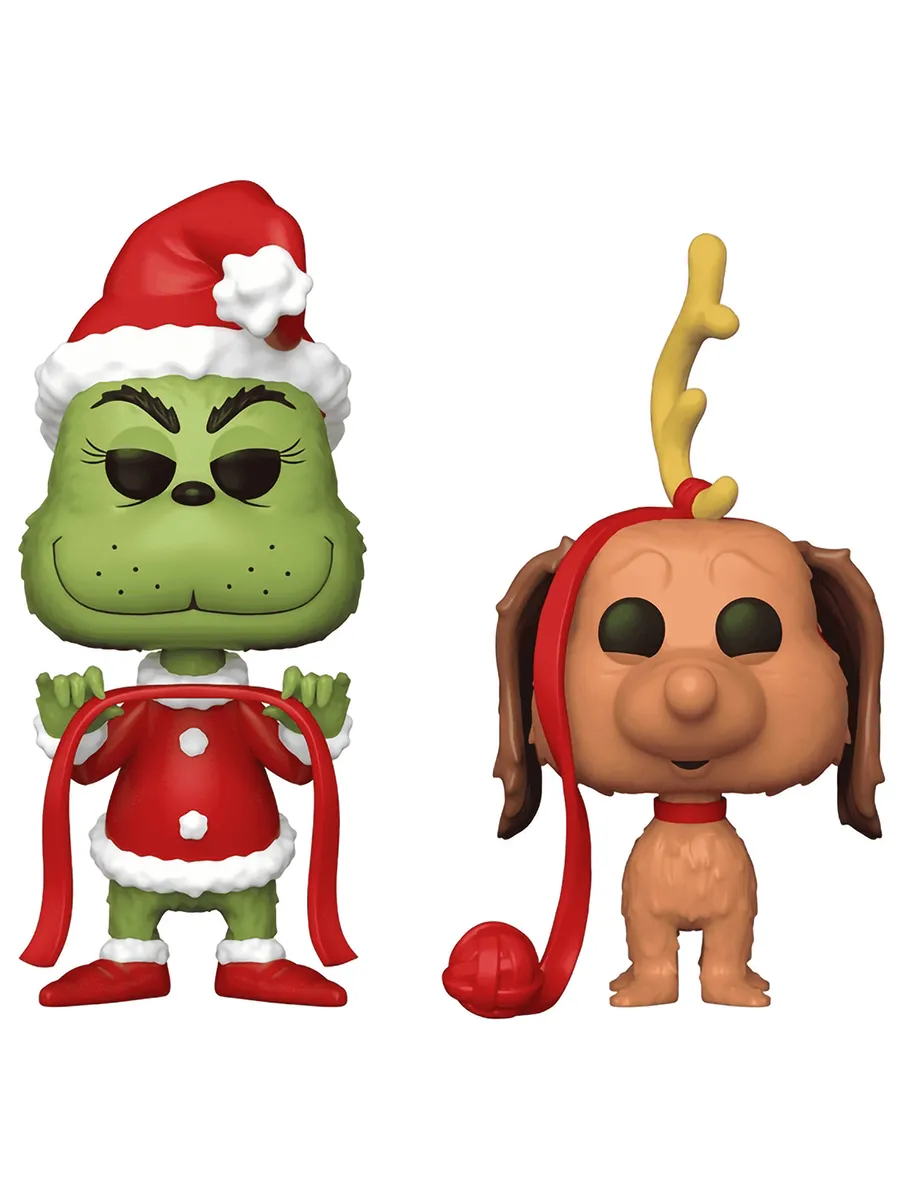 Фигурка POP! How the Grinch Stole Christmas Grinch & Max 2PK