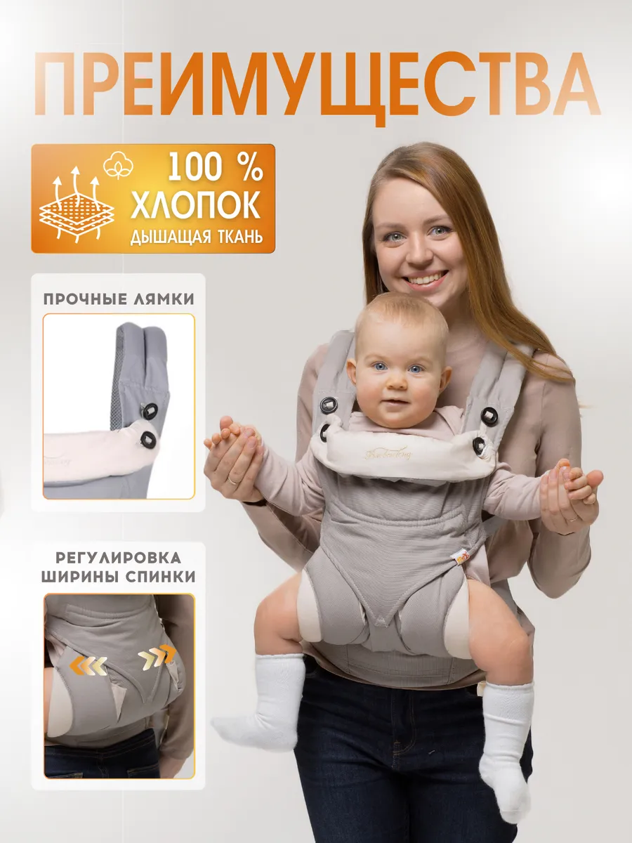 Эргорюкзак для новорожденных слинг рюкзак переноска