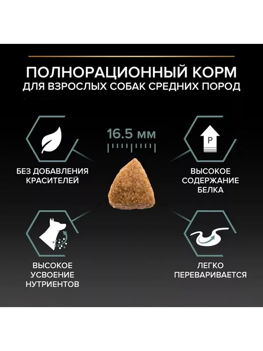 Сухой корм PRO PLAN для собак, средние, ягненок, 7 кг, фото 4