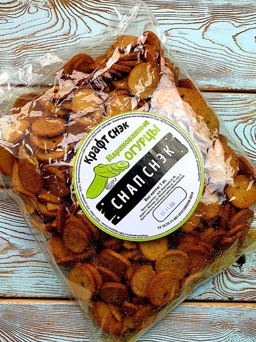 СНАПСЫ Гренки сухарики пшеничные со вкусом маринованные огурцы (С), вариант, фото 2