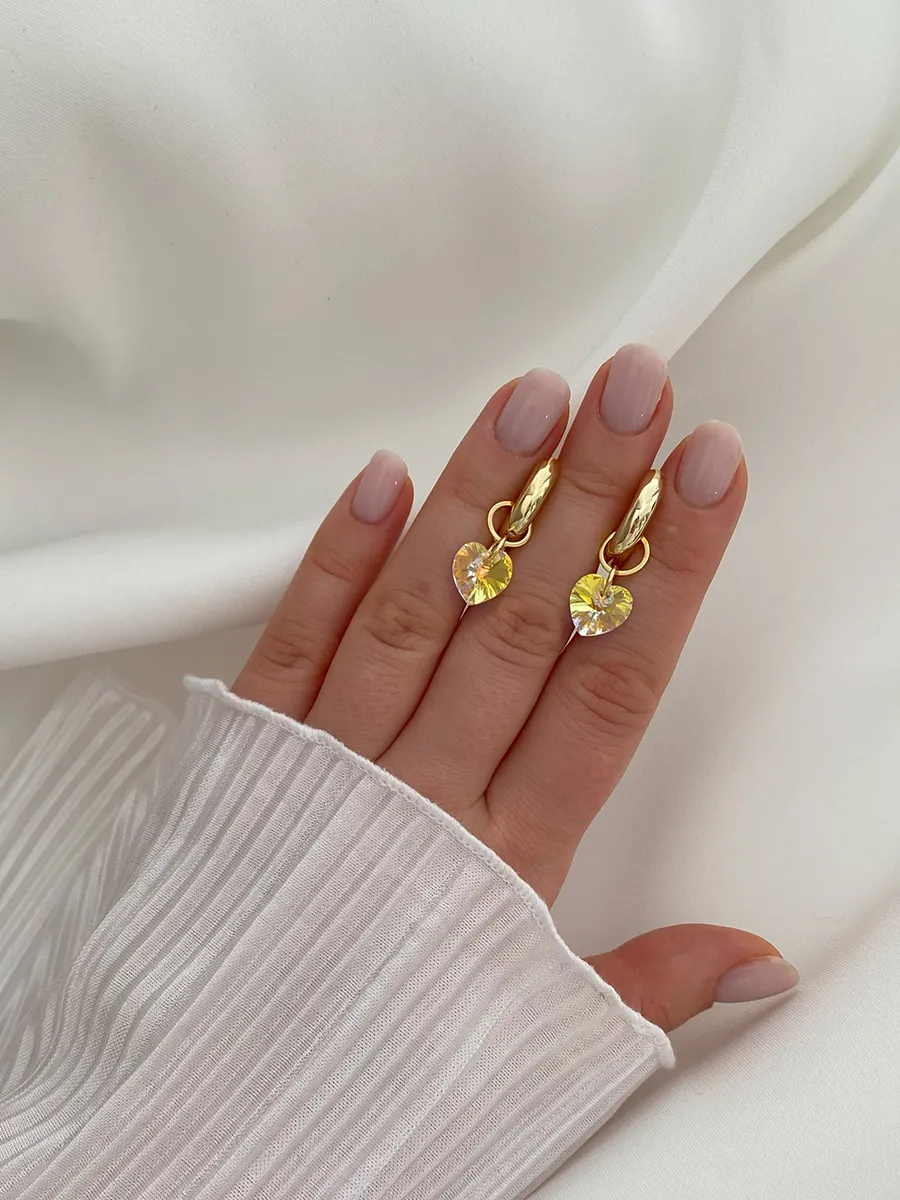 Подвески Sol Swarovski, прозрачный кристалл, 2 шт