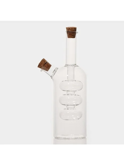 Бутылка стеклянная для соуса и масла 2 в 1 «Фьюжн» 250 100, белый, фото 2