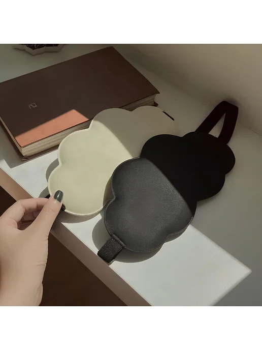 Сверхобщество 3D маска для сна облачко, бежевый, фото 5