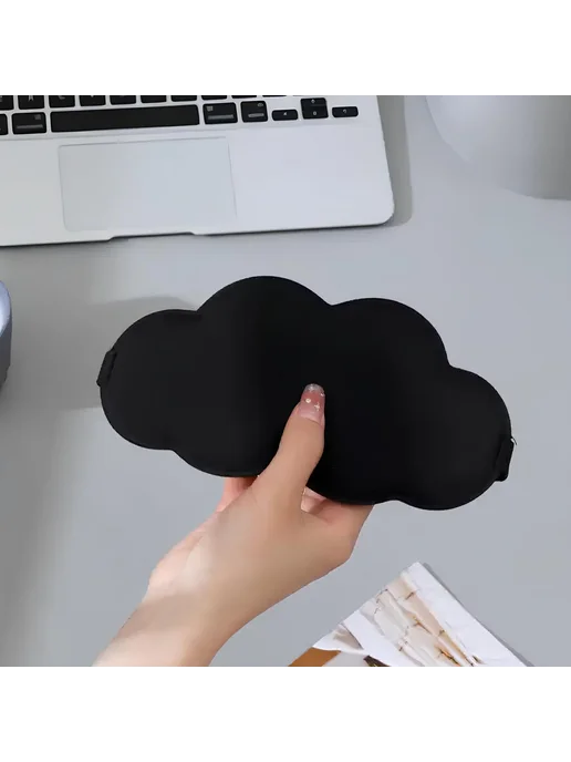Сверхобщество 3D маска для сна облачко, черный, фото 6