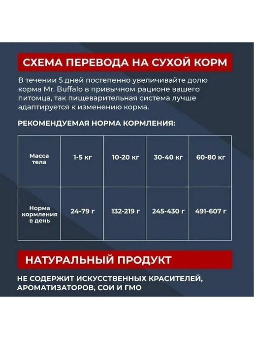 Сухой корм Mr.BUFFALO для собак, крупные, чувствительное пищеварение, ягненок, 14 кг, фото 3