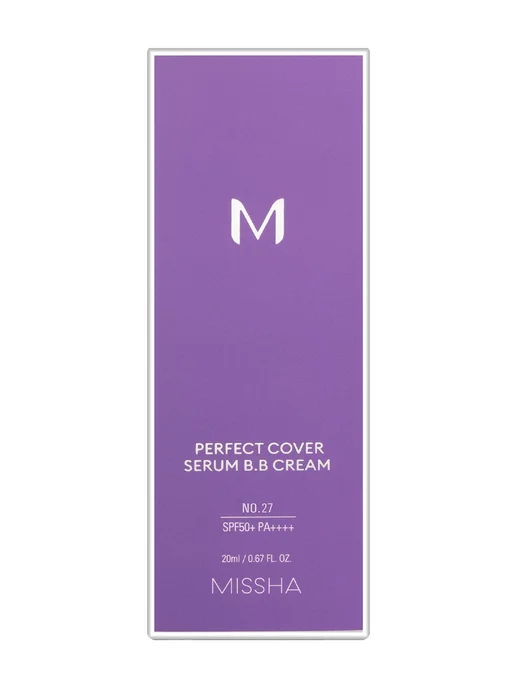 MISSHA BB-крем для лица Perfect Cover Serum тон 21, 20 мл, тон 27, фото 2