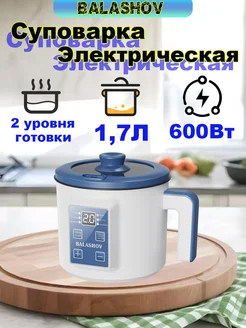 Миниварка электрическая суповарка кастрюля электрокастрюля BALASHOV 317842945 купить за 1 476 ₽ в интернет-магазине Wildberries