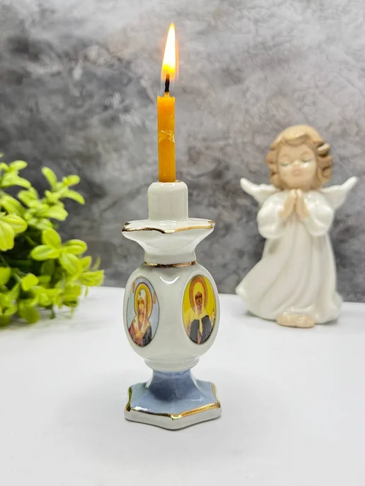 LILYTOYS Трехликий подсвечник под церковную свечу, вариант