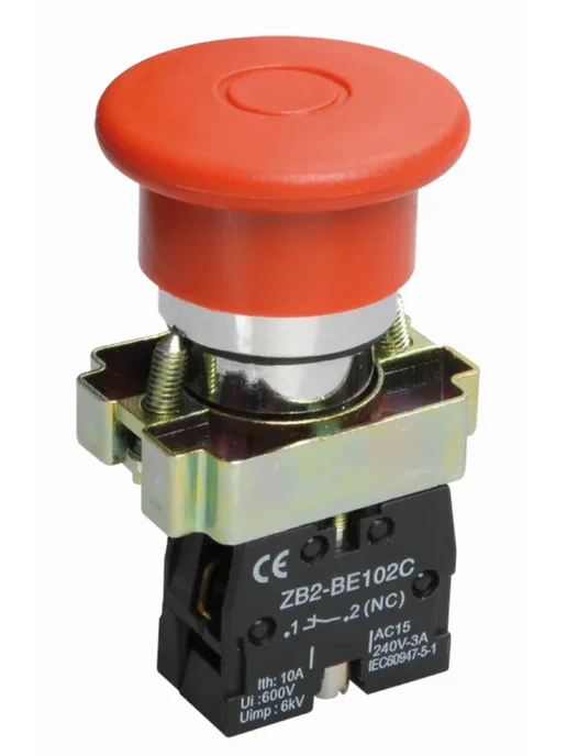 Iek Кнопка управления ИЭК LAY5-BT42 грибок BBG80-BT-K04, 2 шт, 2 шт, фото 2