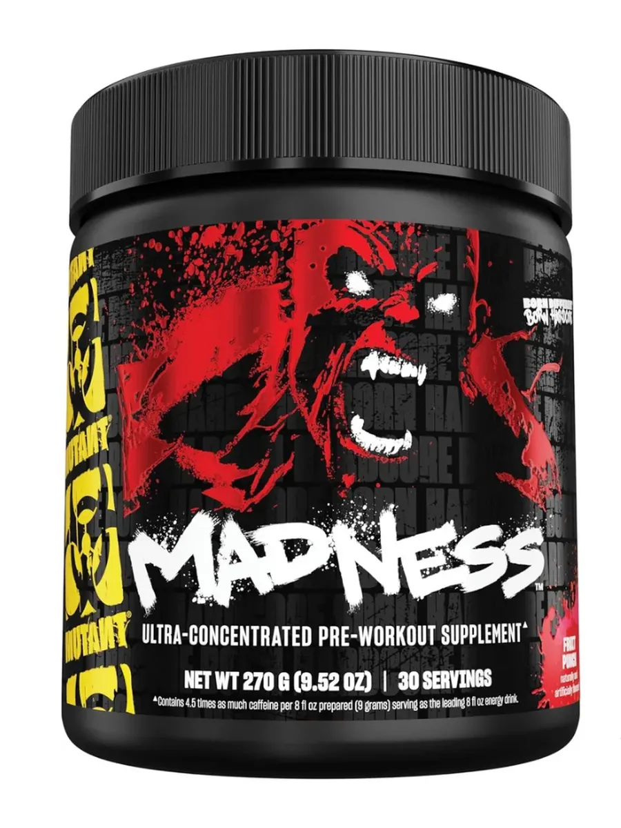 Предтренировочный комплекс Madness 270 гр фруктовый пунш