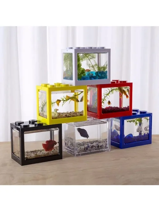 nezz Мини аквариум с подсветкой 16x14.5 см белый, 16x14.5 см, белый, фото 5