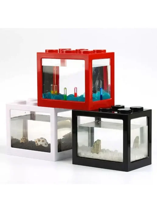 nezz Мини аквариум с подсветкой 16x14.5 см белый, 16x14.5 см, белый, фото 6