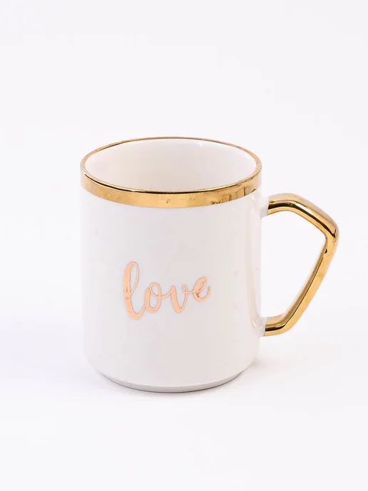 Кружки для чая большие фарфор набор 4 штуки на подставке - фото 9