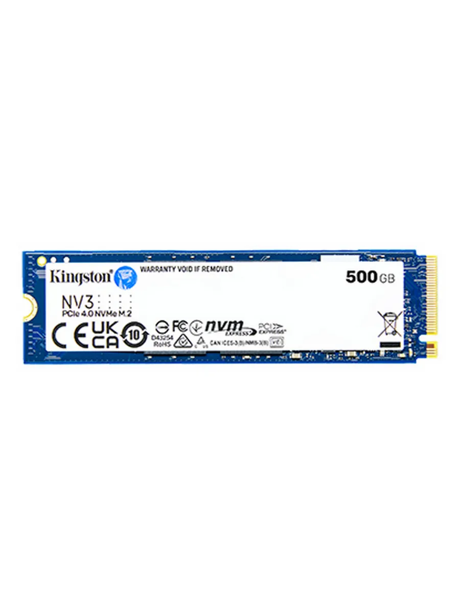 Kingston SSD M.2 500 ГБ NVMe PCIe 4.0 NV3 накопитель 6000 МБ с