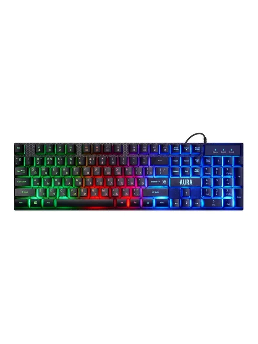 DEFENDER Комплект (клавиатура+мышь) USB 2400 AURA MKP-117 черный, черный, фото 2