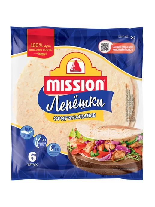 Mission Набор лепешек пшеничных Оригинальные и Гриль по 1 упаковке, 2 шт, фото 5