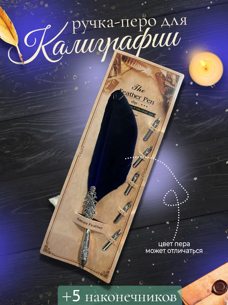 Ручка перо для каллиграфии со сменными наконечниками