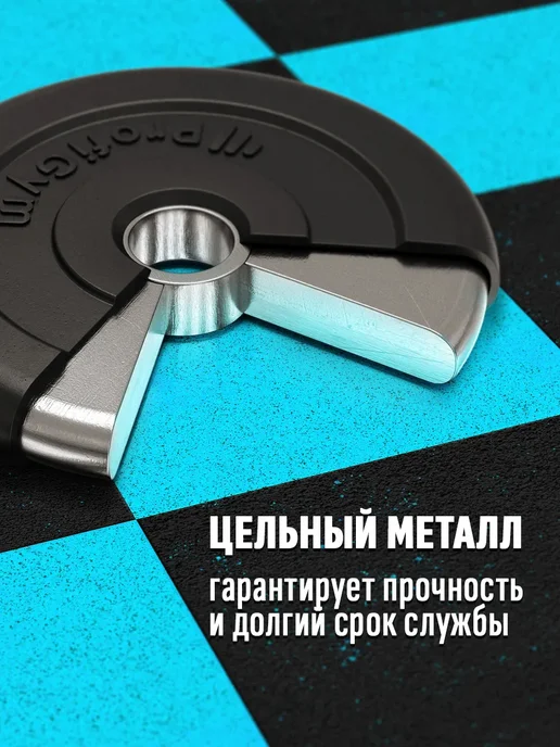 Антат Блин 1,25 кг для штанги и гантелей - диск для грифа 31 мм, 1,25 кг, фото 3