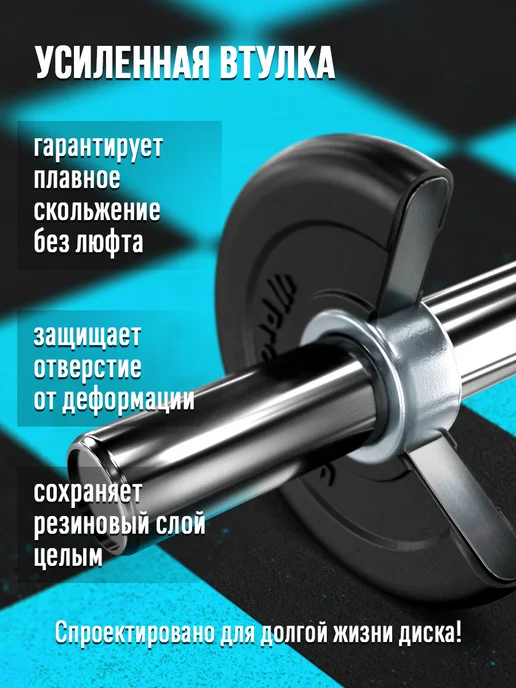 Антат Блин 2,5 кг для штанги и гантелей - диск для грифа 51 мм, 15 кг, фото 7