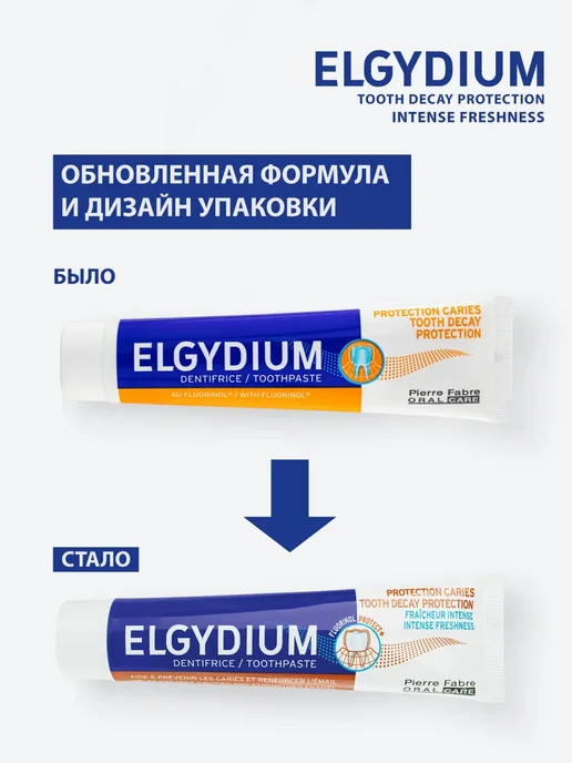 Elgydium Зубная паста от кариеса Эльгидиум укрепление эмали, 75 мл, 75 мл, фото 4