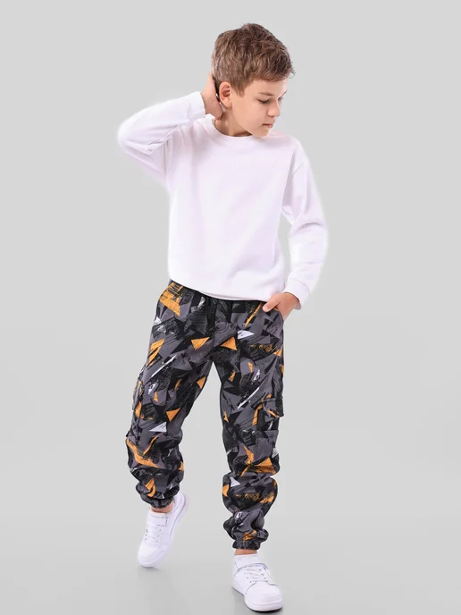 Iconicshop Брюки подростковые для мальчика, черный, фото 5