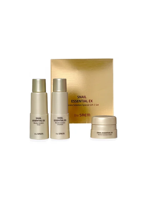 THE SAEM Snail Essential EX Wrinkle Solution Special Gift 3 Set, 3 шт, фото 2