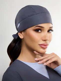 DOCTORPLUS Медицинская шапочка София - колпак на завязках