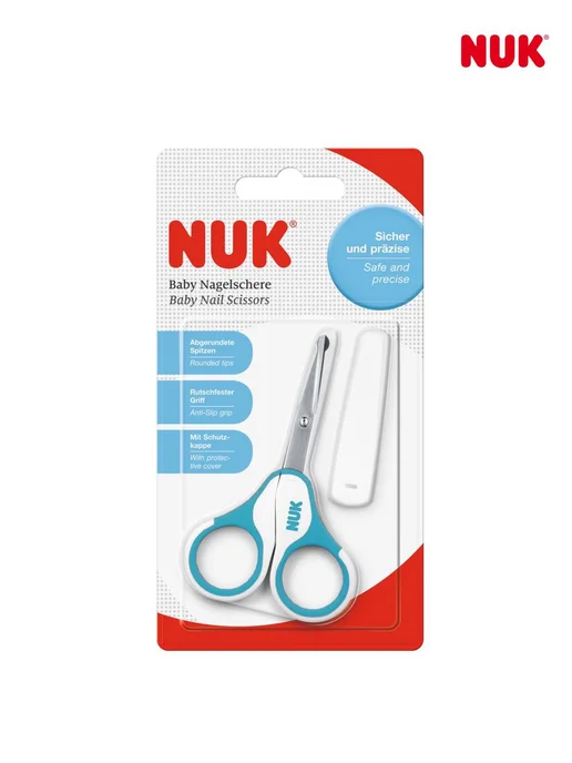 Nuk Детские ножницы для ногтей новорожденных, голубой