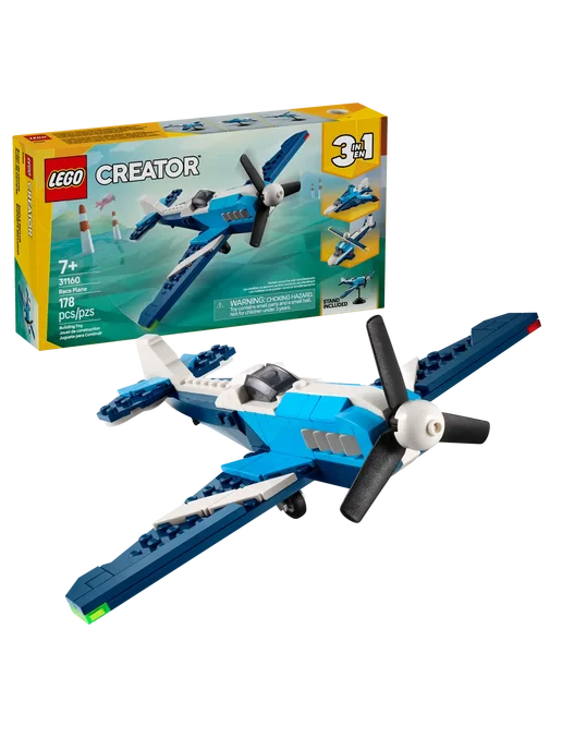 LEGO Конструктор Creator 31160 Гоночный самолёт 3в1, голубой, фото 3