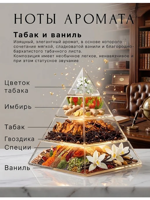 ALESENTE Саше + парфюм 10 мл Табак и ваниль, 10 мл, фото 2
