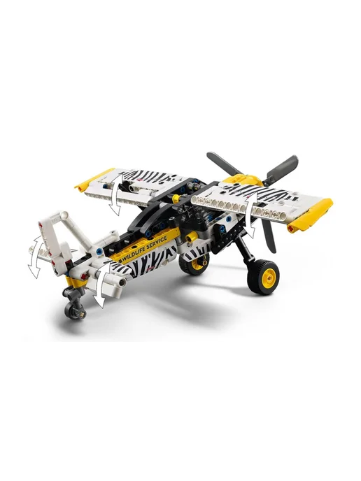 LEGO Конструктор Technic 42198 Пропеллерный самолёт, черный, фото 5