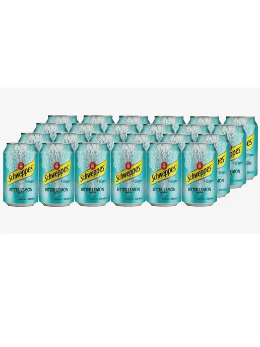 Schweppes Газированный напиток Bitter Lemon 0,33л.*24шт, 330 мл, 24 шт, фото 4