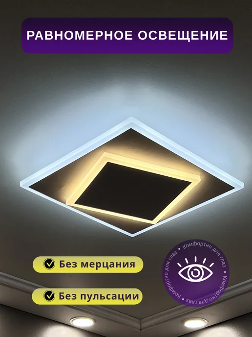 LEDCITY Люстра светильник потолочная светодиодная, белый, фото 4
