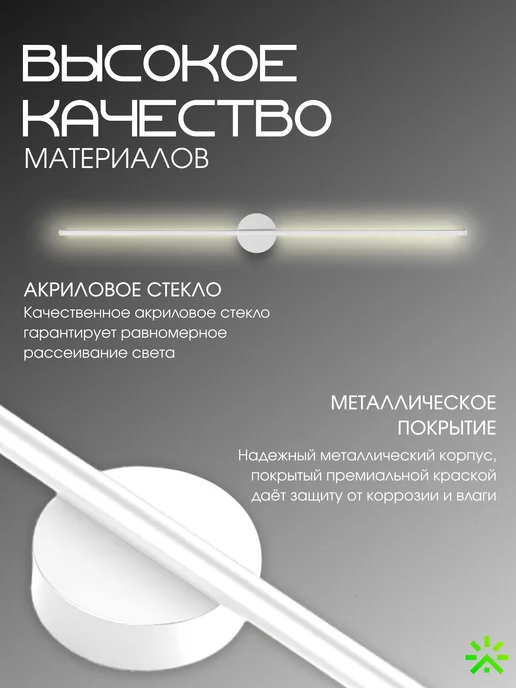 KIMDOM Светильник бра настенный светодиодный, белый, фото 7