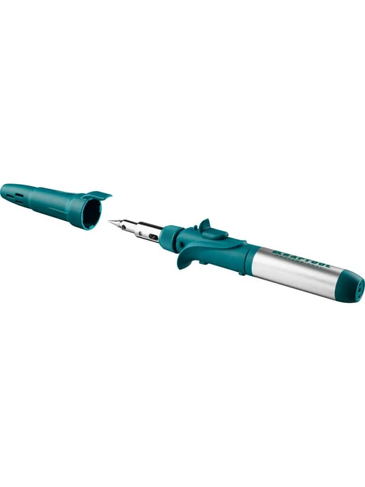 Газовый паяльник горелка с пьезоподжигом Kraftool SolderPro 120K набор 10 в 1 беспроводной мини фен 55503-H10, 10 шт, фото 3