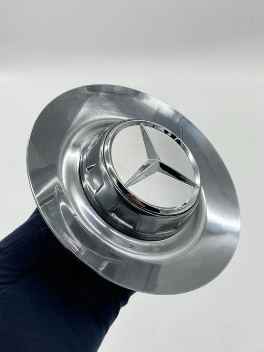Колпак на диск Mercedes AMG A0004001100 (хром), вариант