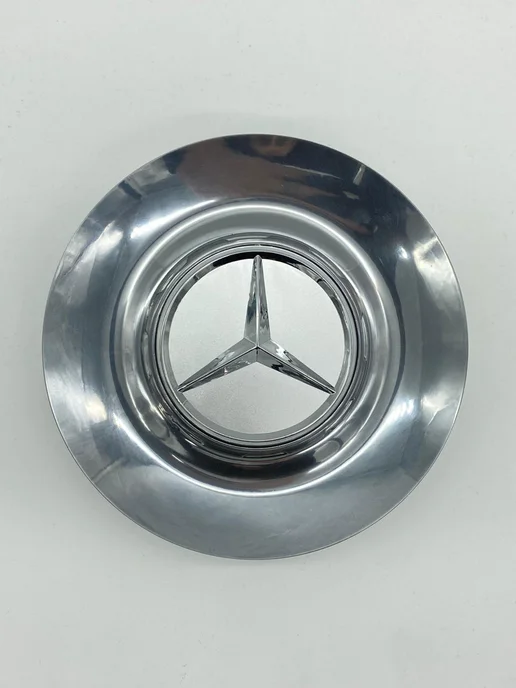 Колпак на диск Mercedes AMG A0004001100 (хром), вариант, фото 2