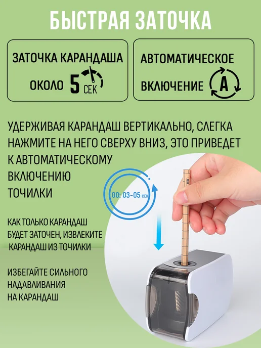 Orange Peel Точилка электрическая для карандашей 1 отверстие, оранжевый, фото 2