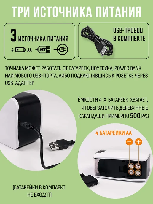 Orange Peel Точилка электрическая для карандашей 1 отверстие, оранжевый, фото 5