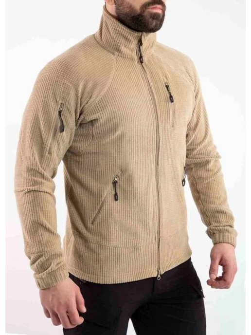 VAV Wear Кофта мужская флисовая тактическая, бежевый, фото 2