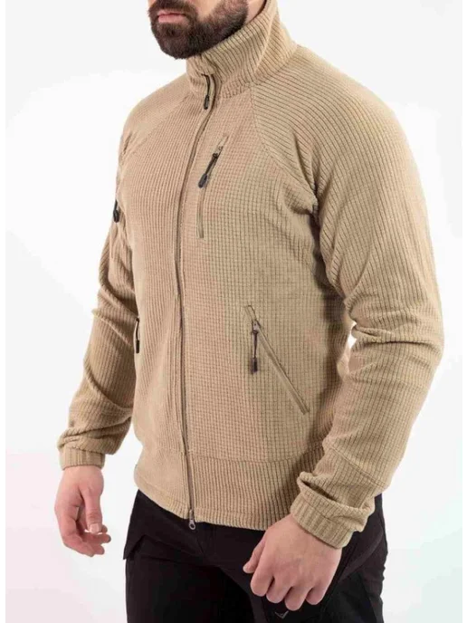 VAV Wear Кофта мужская флисовая тактическая, бежевый, фото 3