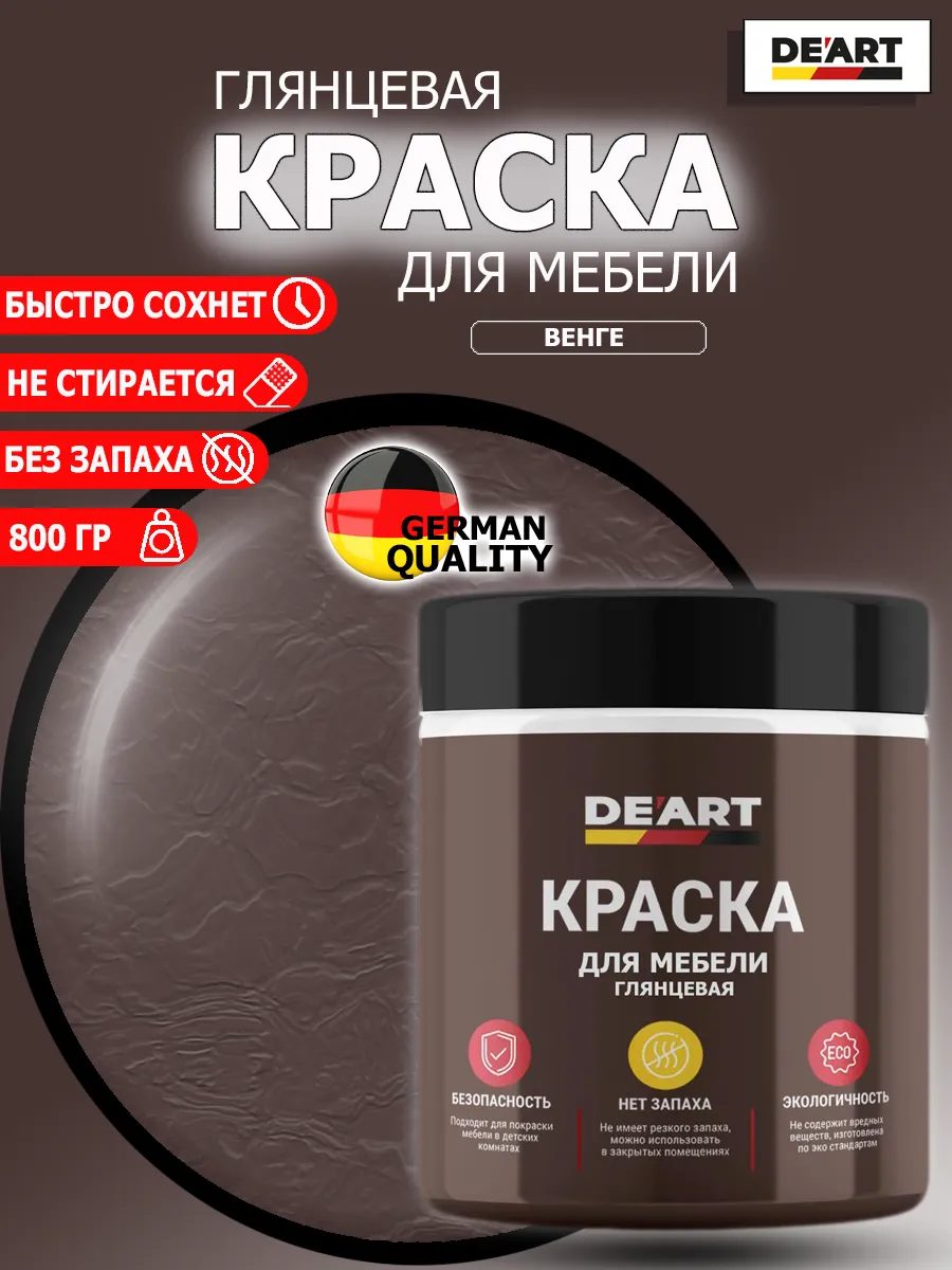 Краска для мебели глянцевая венге