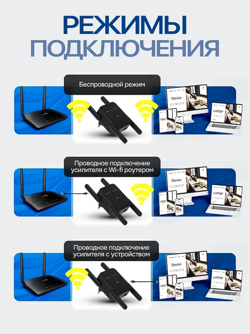 SHIGAWAY Усилитель wi-fi сигнала репитер 2,4-5 Ггц 1200 Мбит с, черный, фото 6