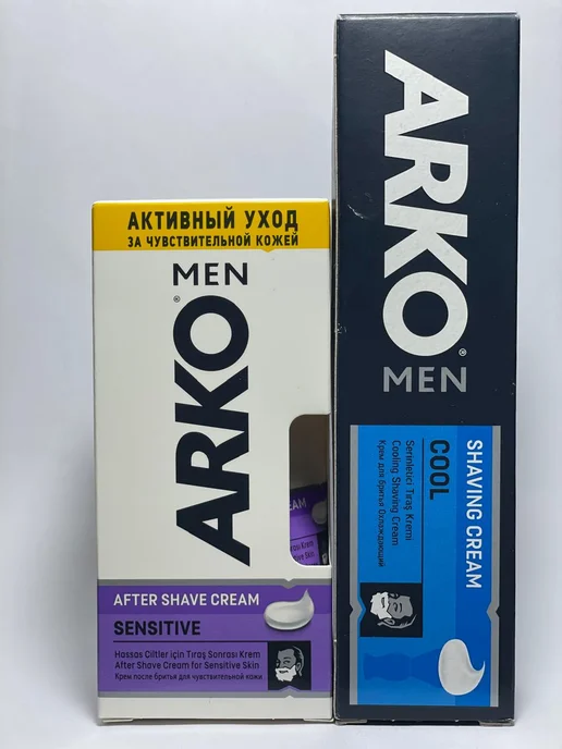ARKO Men Крем после бритья охлаждающий и крем для бритья, 65 мл
