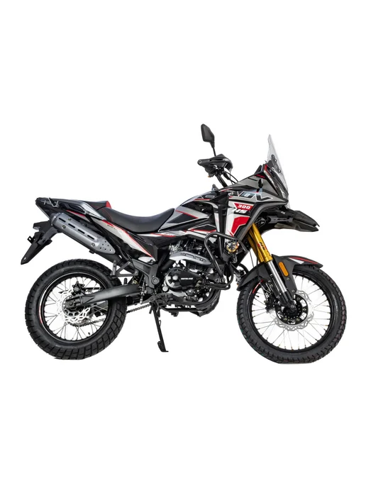 Мотоцикл Кросс 300 ENDURO GARET, черный, фото 3