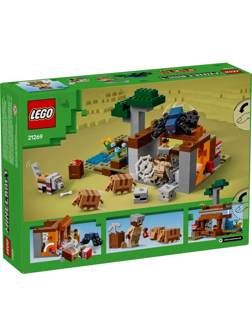 LEGO Конструктор Minecraft 21269 Экспедиция в шахту броненосцев, зеленый, фото 2