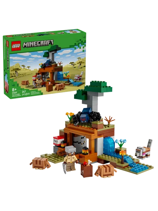 LEGO Конструктор Minecraft 21269 Экспедиция в шахту броненосцев, зеленый, фото 3