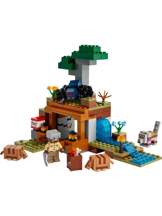 LEGO Конструктор Minecraft 21269 Экспедиция в шахту броненосцев, зеленый, фото 4