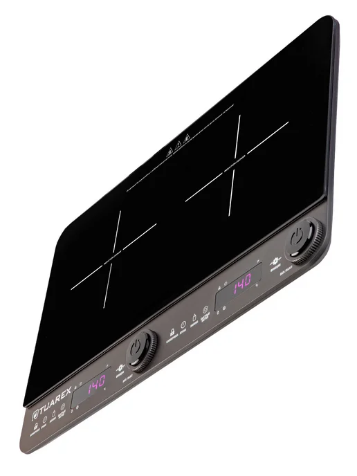 TUAREX Плитка индукционная с двумя конфорками TK-2729, черный, фото 7