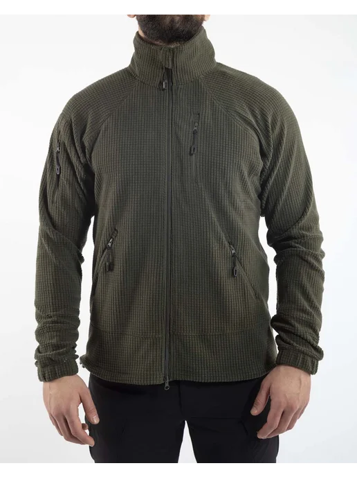VAV Wear Кофта мужская флисовая тактическая, зеленый
